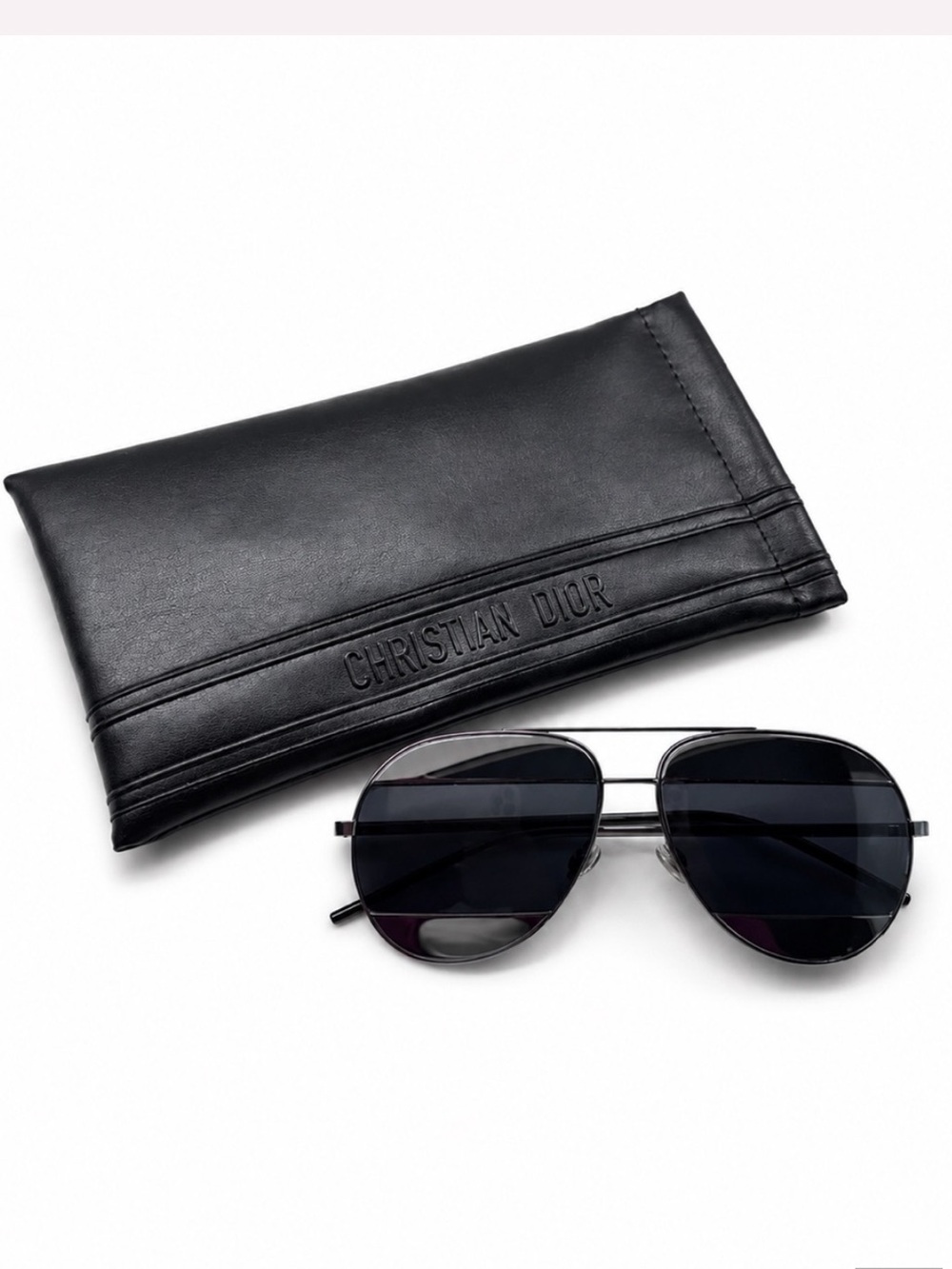Dior Black Aviator Sunglasses